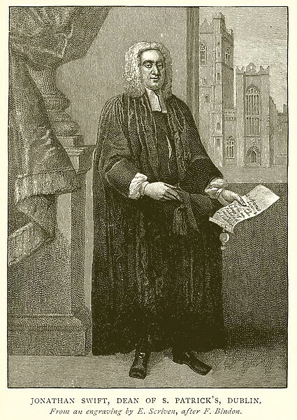 Jonathan Swift, Dean of S. Patrick s, Dublin (engraving)