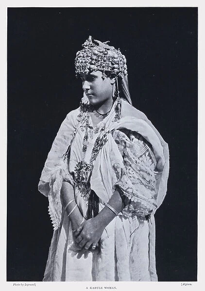A Kabyle Woman (b  /  w photo)