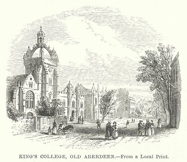 Kings College, Old Aberdeen (engraving)