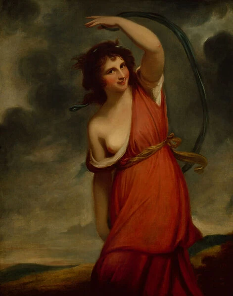 Lady Hamilton as Mirth (oil on canvas)
