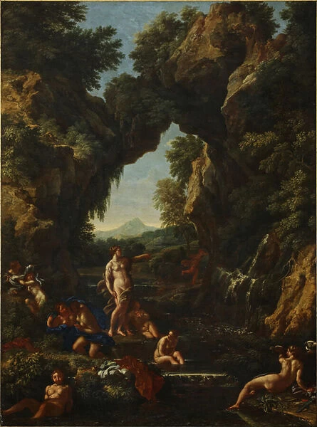 Landscape with Diana and Actaeon, c. 1657 (oil on canvas)