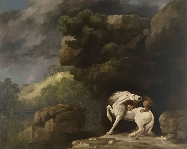 A Lion Attacking a Horse, 1770 (oil on canvas)