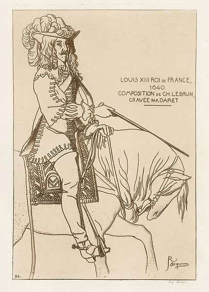Louis XIII, King of France, 1640 (engraving)