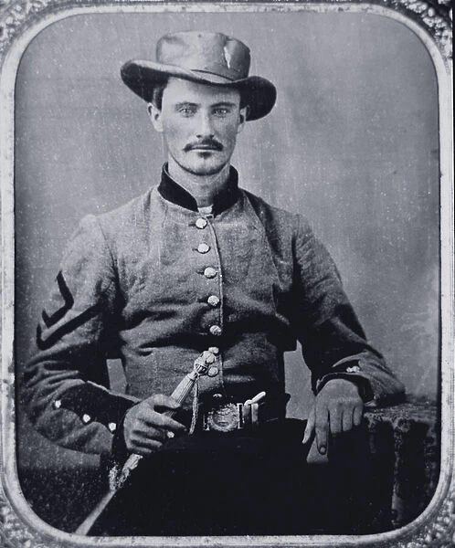 Marmaduke Marshall, Confederate Army Soldier (b  /  w photo)