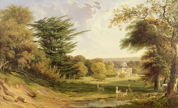 Mereworth Park, Kent (oil on canvas)
