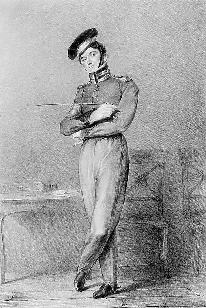 Mr Power as Corporal O Connor in the opera Broken Promises, 1826 (lithograph)