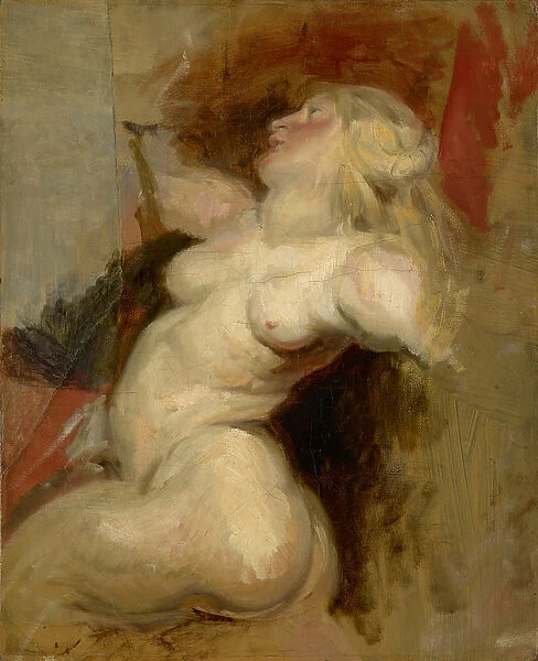 Nereid (copy after Rubens), c. 1822 (oil on canvas)