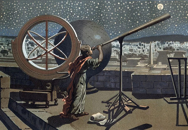 Nicees hipparchus. (Hipparkhos) in the Alexandria Observatory Greek Astronomer