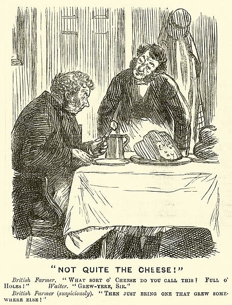 'Not Quite the Cheese!'(engraving)