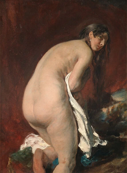 Nude from Behind (oil on board)