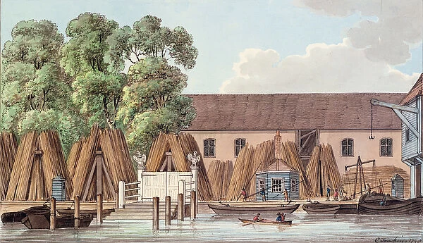 The Old Steel Yard, 1798 (w  /  c on paper)