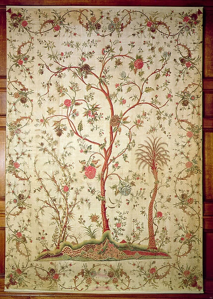 Palampore or coverlet from the Coromandel Coast, c. 1770 (chintz)