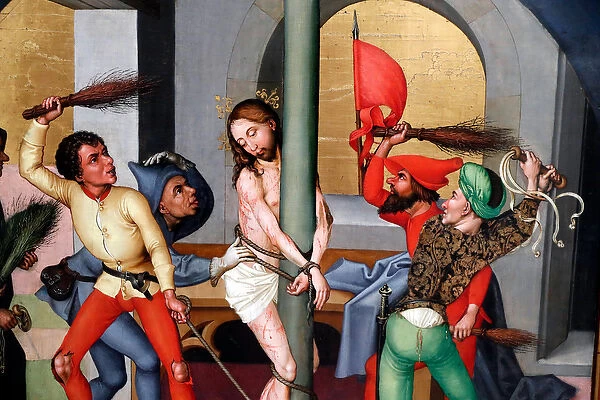 Passion of Christ, The Flagellation (oil on wood panel)
