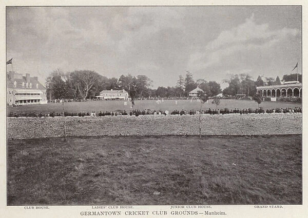 Philadelphia: Germantown Cricket Club Grounds, Manheim (b  /  w photo)