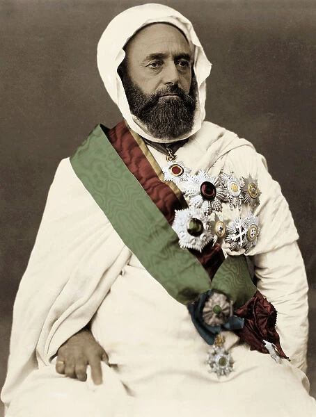 Portrait of Ben Mahi Ed Din Abd El Kader (Abd El-Kader) (1808-1883) Emir Algerian