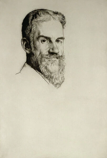 Portrait of George Bernard Shaw (litho)