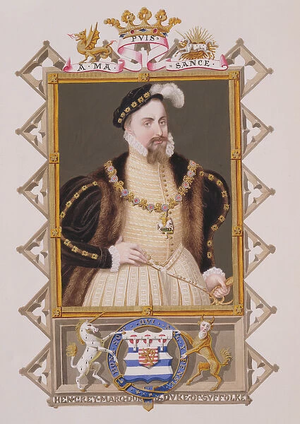 Portrait of Henry Grey (d. 1554) Duke of Suffolk from