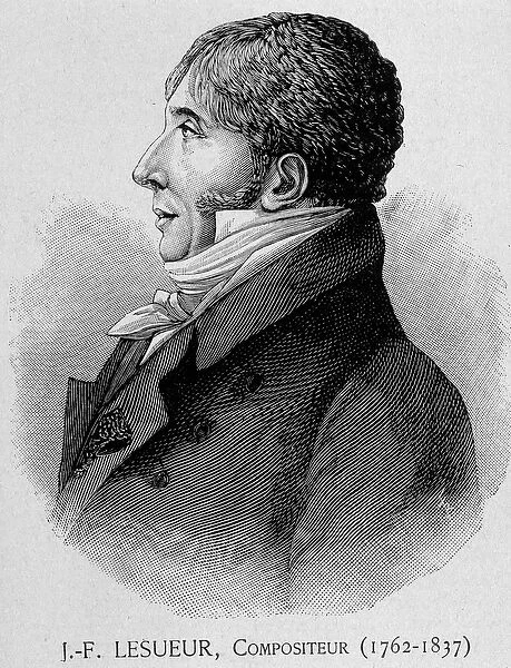 Portrait of Jean Francois Lesueur (1762 - 1837), French composer