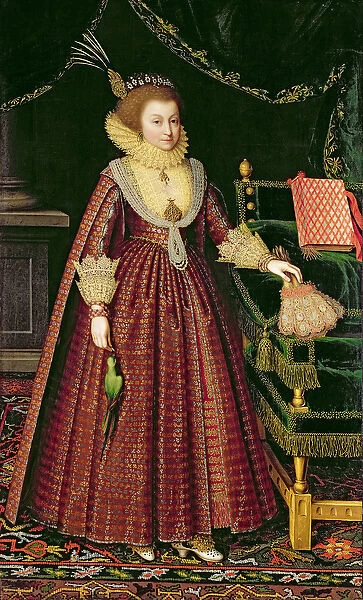 Portrait of a Lady, Possibly Elizabeth, Countess of Kellie, c. 1619-20 (oil on canvas)