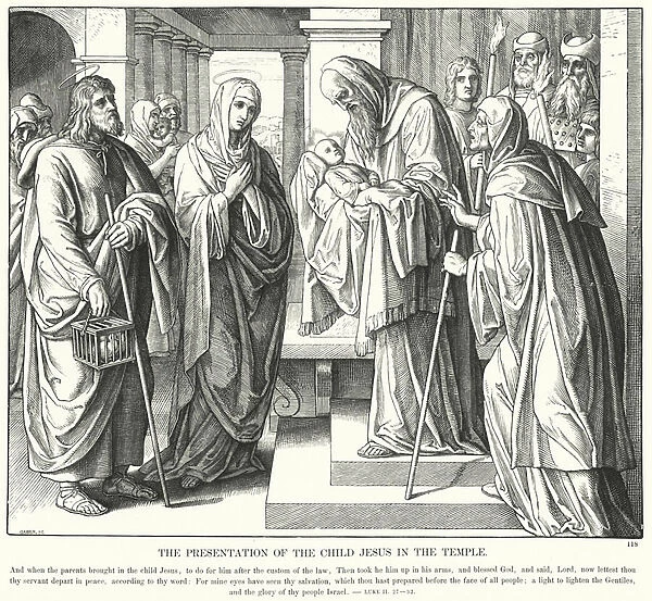 The Presentation of the Child Jesus in the Temple (engraving)