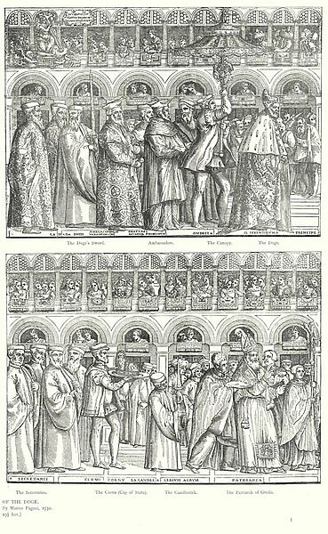 The procession of the Doge (engraving)