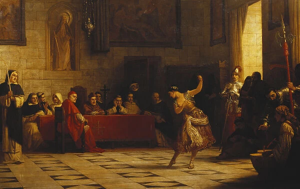 A Question of Propriety, 1875 (oil on canvas)