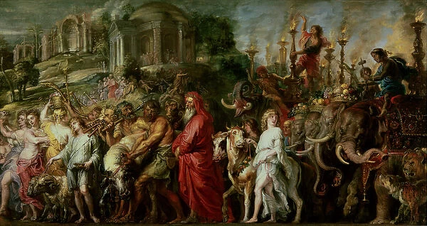 A Roman Triumph, c. 1630 (oil on canvas laid down on wood)