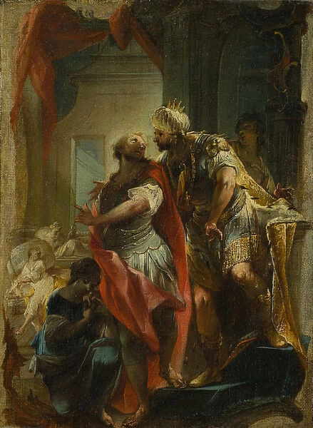 Saint Sampson with the Emperor Justinian, c. 1750 (oil on canvas)