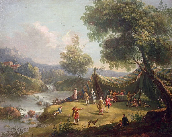 The Seasons - Spring (oil on canvas) (see also 362343-362345)