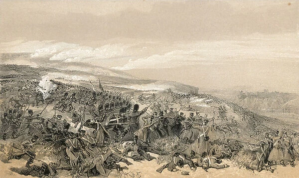 Second charge of the Guards, when they retook the two gun battery at the battle of Inkermann
