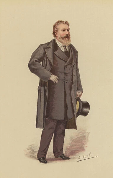 Sir Frederick Leighton (colour litho)