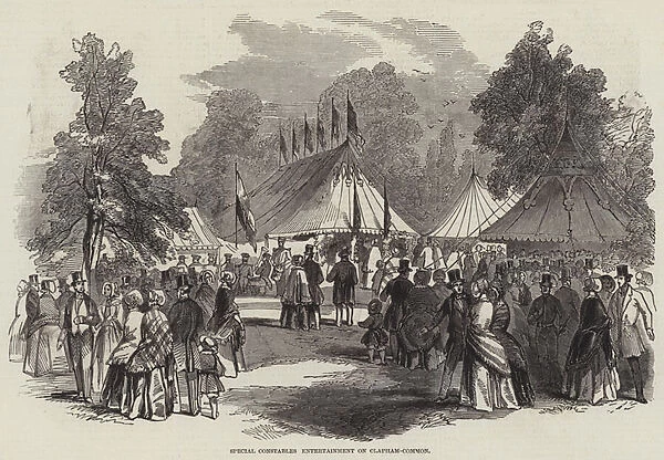 Special Constables Entertainment on Clapham-Common (engraving)