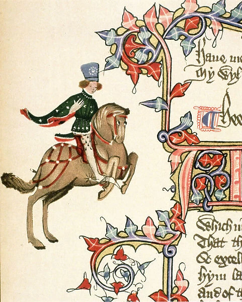The Squire, detail from The Canterbury Tales, by Geoffrey Chaucer (c