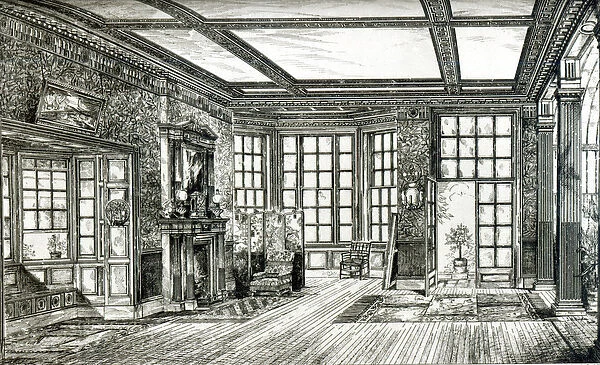 Studio for James Tissot Esquire, Grove End Road, 1874 (litho) (b  /  w photo)