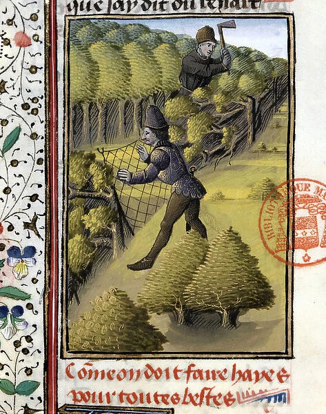 Traps for all animals - in 'Hunting Book of Gaston Phoebus, Count of Foix