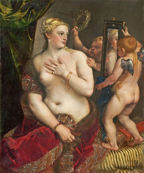 Venus with a Mirror, c. 1555 (oil on canvas)