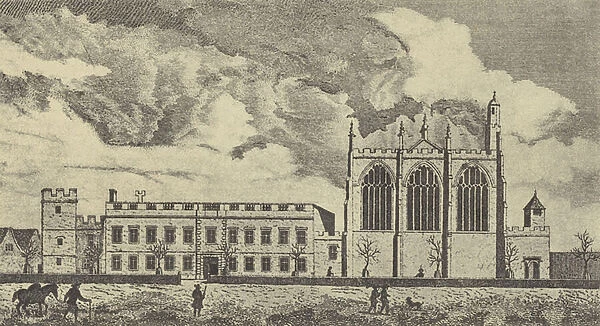 'View of Eaton College in Buckinghamshire', 1779 (gravure)