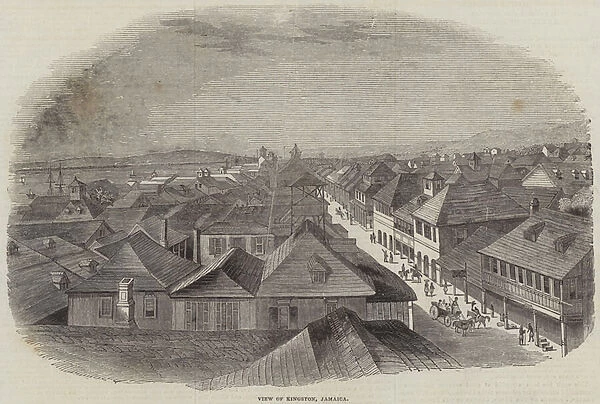 View of Kingston, Jamaica (engraving)