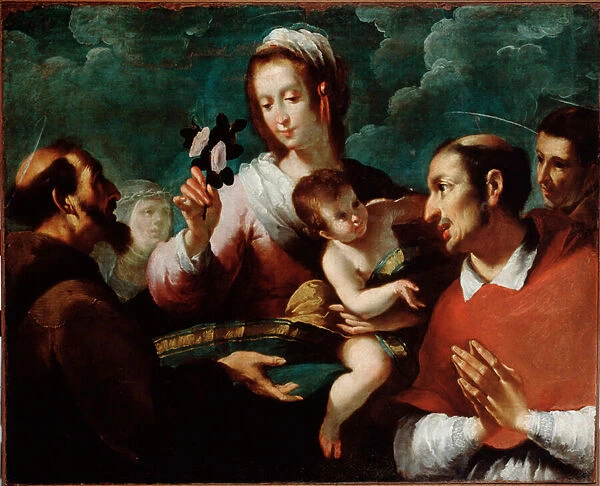 Virgin and Child with Charles Borromee (Virgin and child with st Carlo Borromeo
