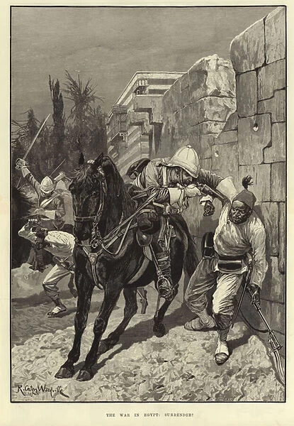 The War in Egypt: Surrender! (engraving)