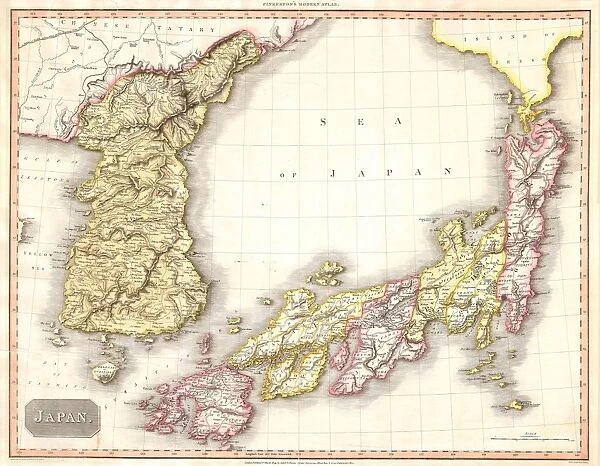 1809, Pinkerton Map of Korea and Japan, John Pinkerton, 1758 - 1826, Scottish antiquarian