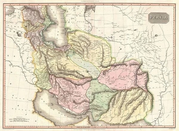 1811, Pinkerton Map of Persia, Iraq, Iran, Afghanistan, John Pinkerton, 1758 - 1826