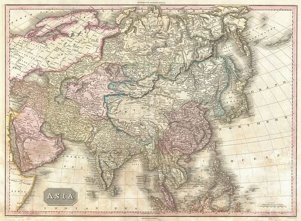 1818, Pinkerton Map of Asia, John Pinkerton, 1758 - 1826, Scottish antiquarian, cartographer