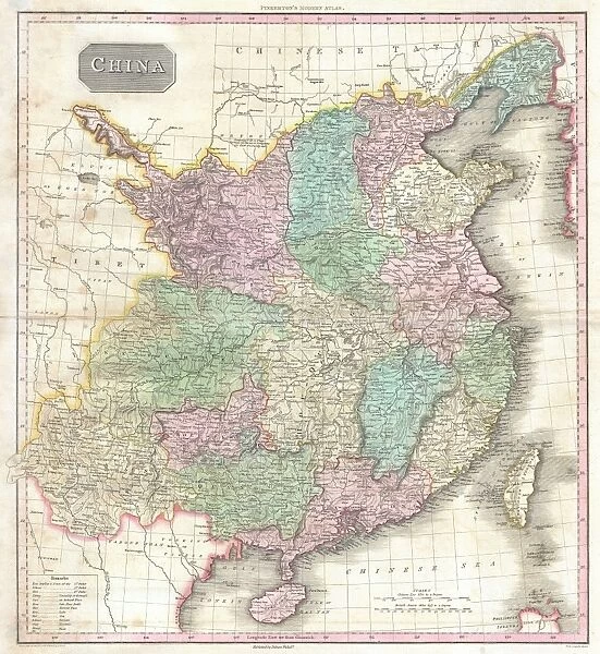 1818, Pinkerton Map of China, with Taiwan or Formosa, John Pinkerton, 1758 - 1826