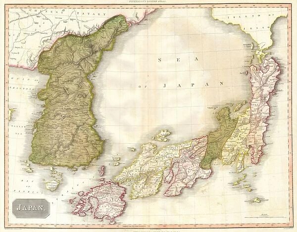 1818, Pinkerton Map of Korea and Japan, John Pinkerton, 1758 - 1826, Scottish antiquarian