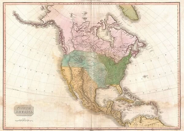 1818, Pinkerton Map of North America, John Pinkerton, 1758 - 1826, Scottish antiquarian