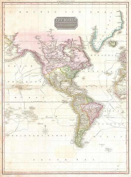 1818, Pinkerton Map of North America and South America, John Pinkerton, 1758 - 1826