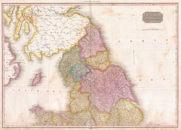 1818, Pinkerton Map of Northern England, John Pinkerton, 1758 - 1826, Scottish antiquarian