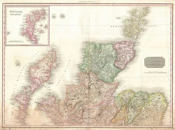 1818, Pinkerton Map of Northern Scotland, John Pinkerton, 1758 - 1826, Scottish antiquarian