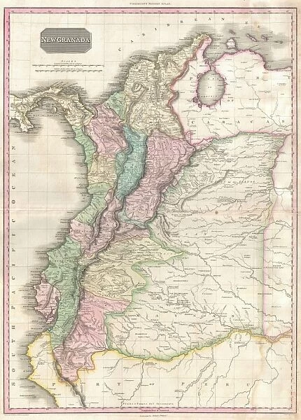 1818, Pinkerton Map of Northwestern South America, Columbia, Venezuela, Ecuador, Panama